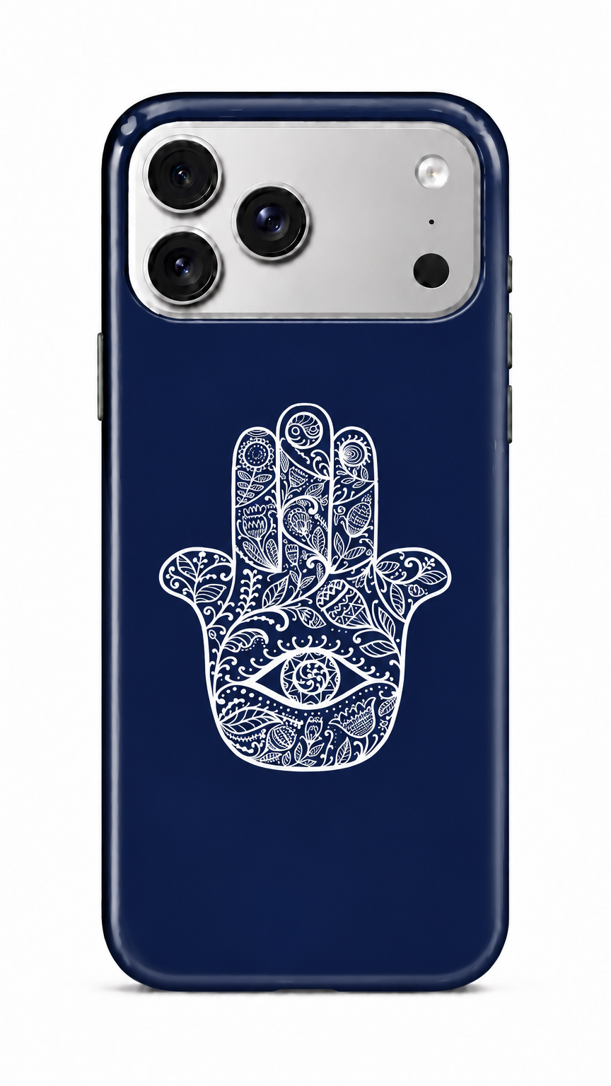 Navy Evil Eye Phone Case