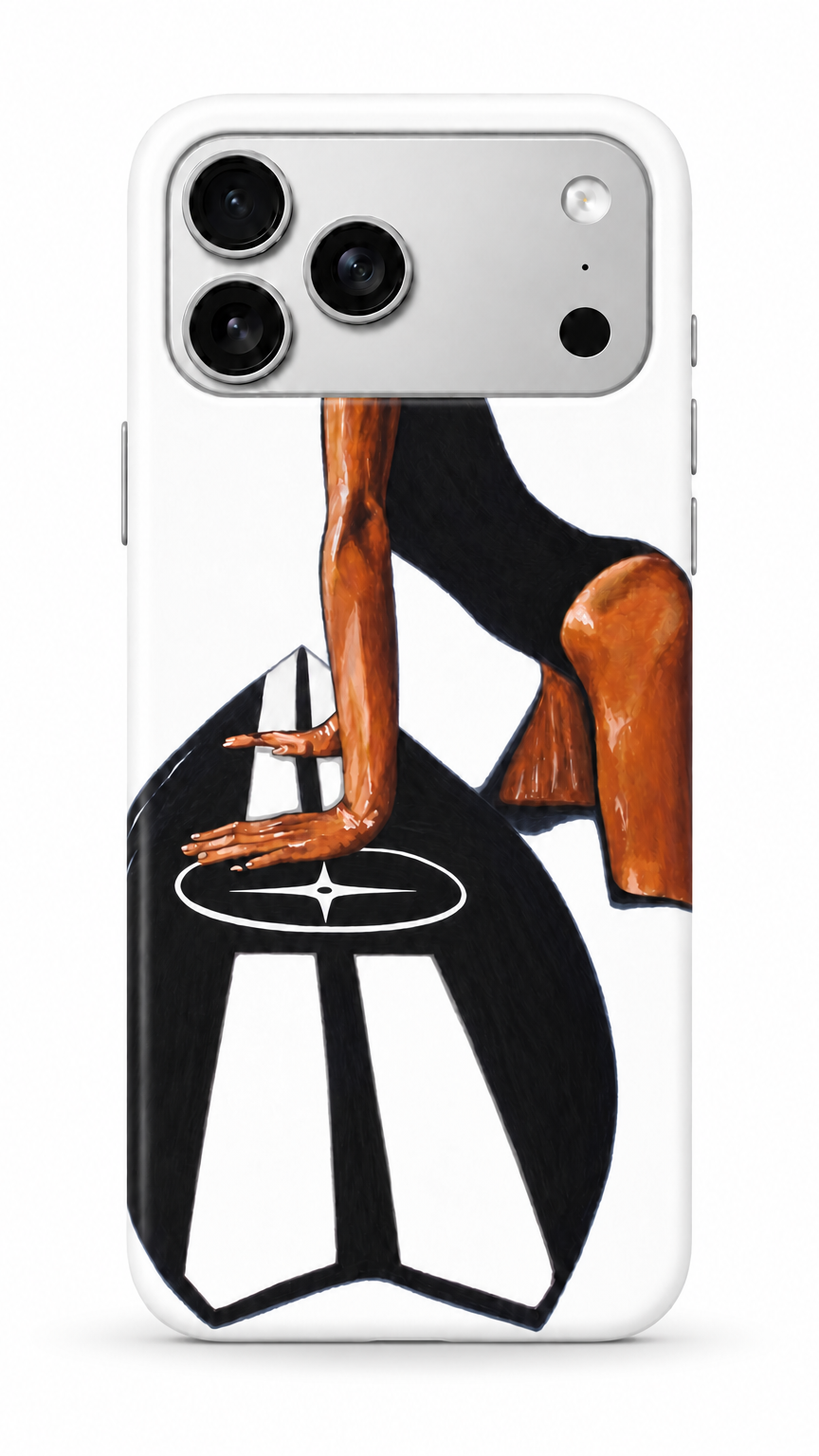 Cool Girl Surfer Phone Case White