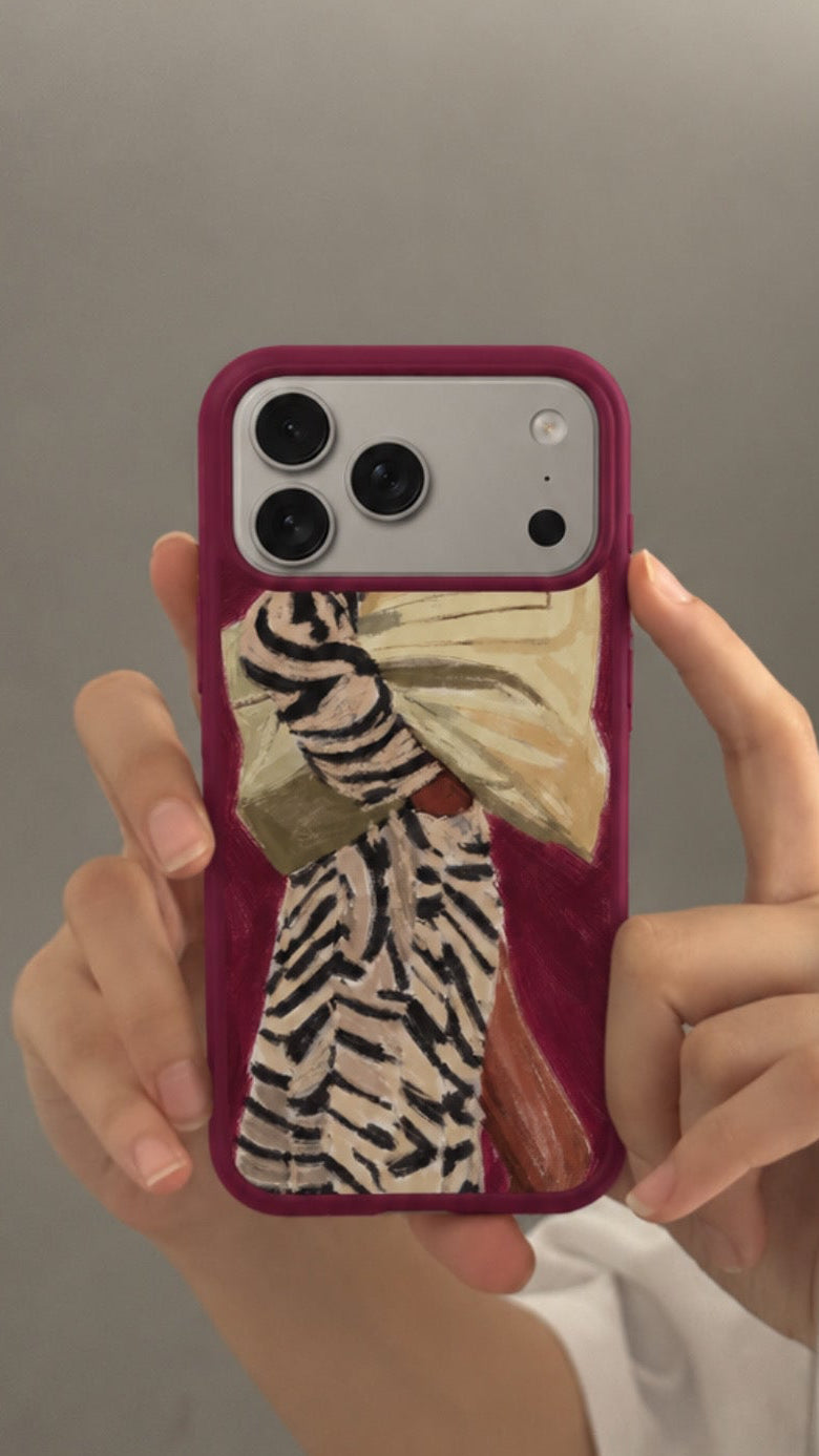 Burgundy Chic Phone Case
