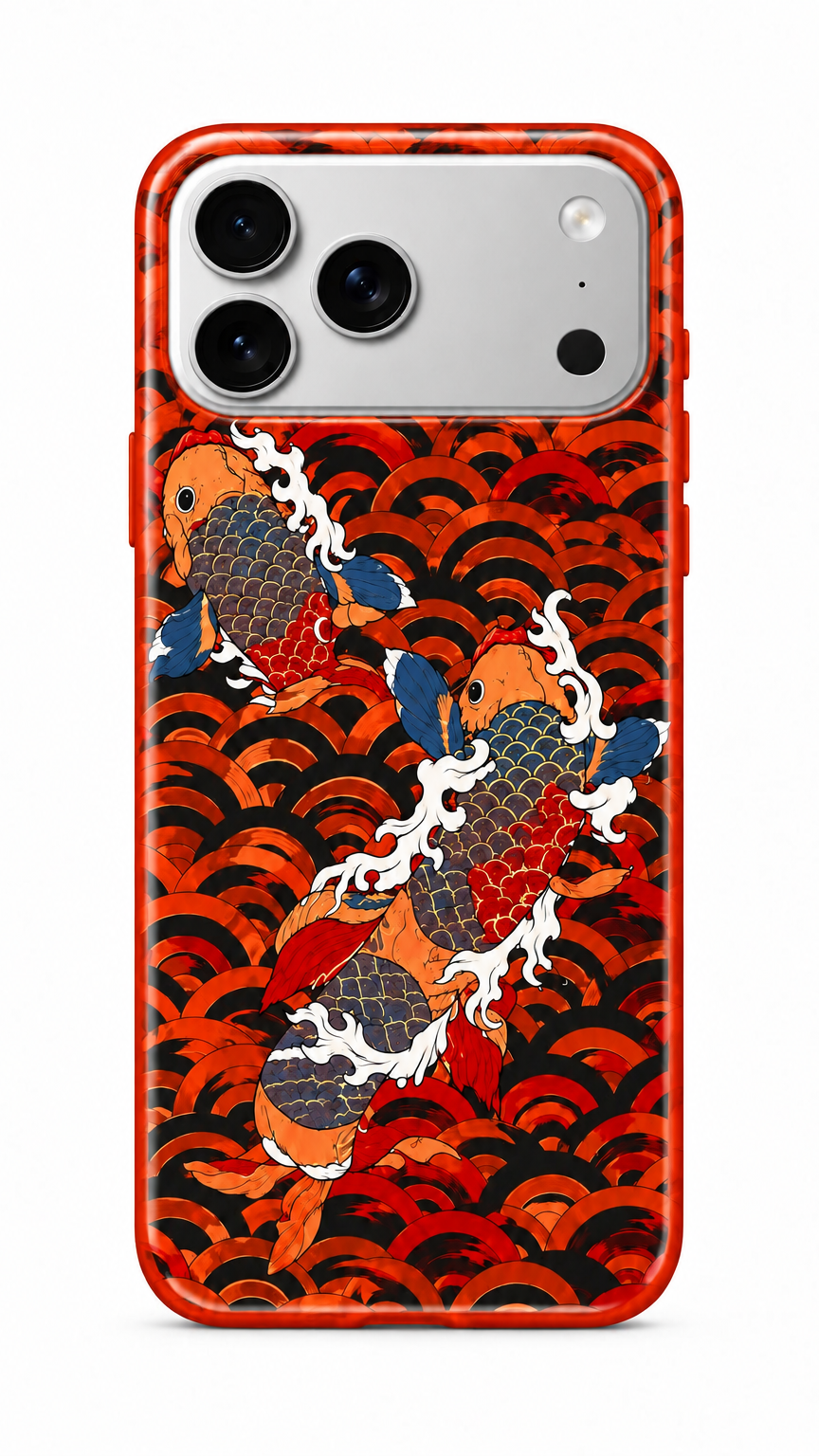 Orange Koi Phone Case