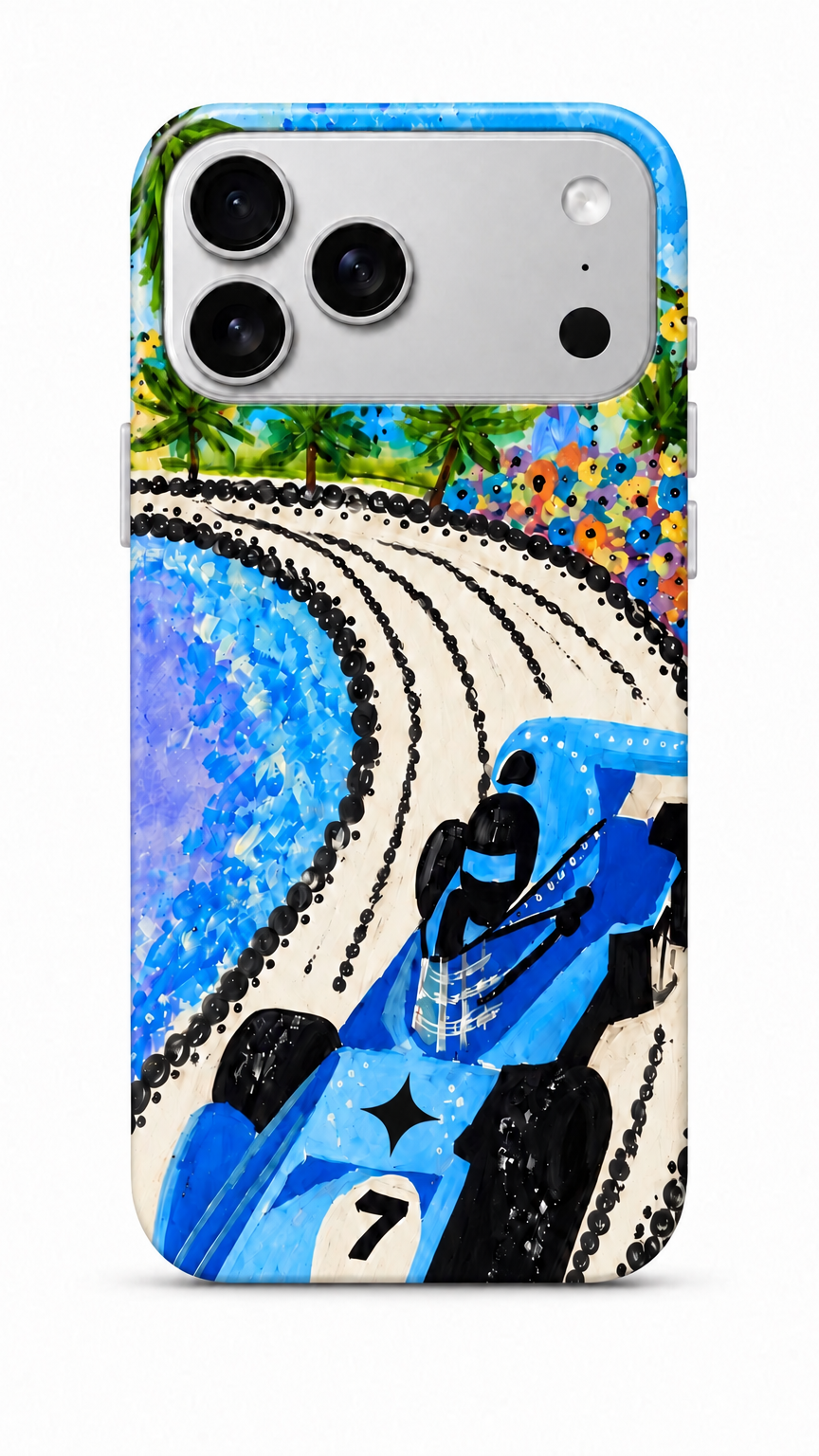 Racetrack Phone Case Blue