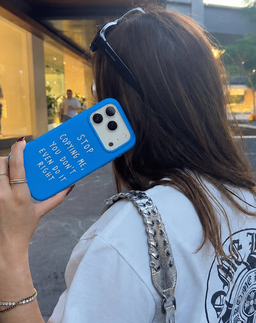 Stop copying me Phone Case