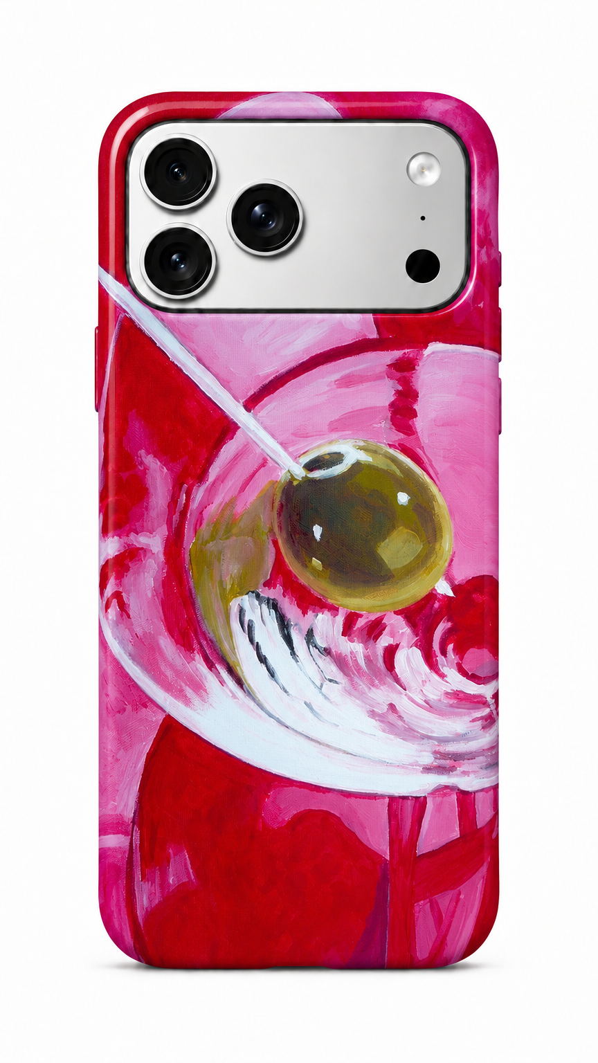 Martini Olive Phone Case Pink