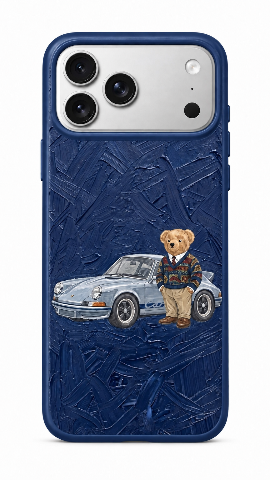 Deep Blue Bear Phone Case