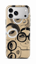 Multi-Face Phone Case Beige