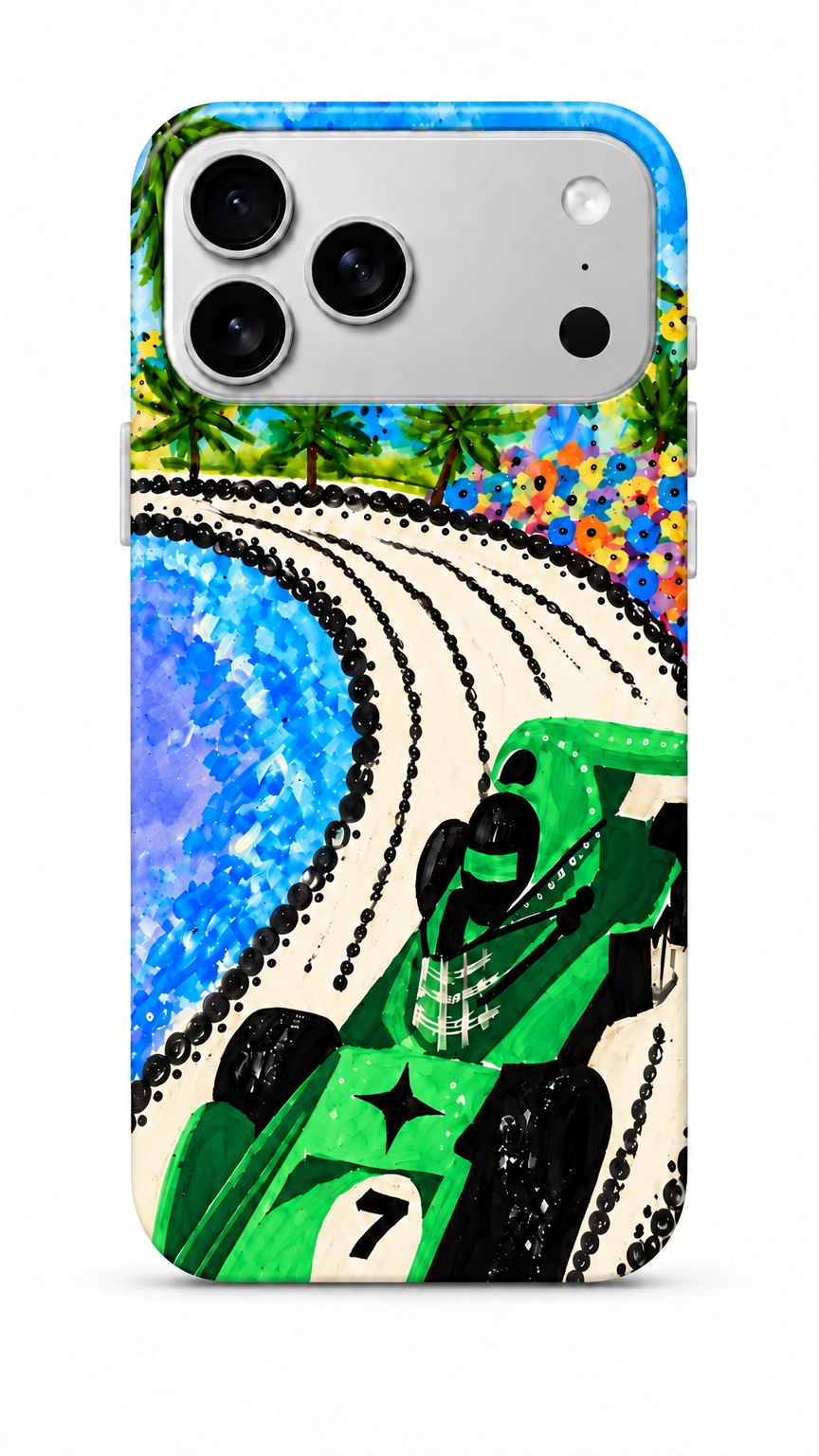 Racetrack Phone Case Green