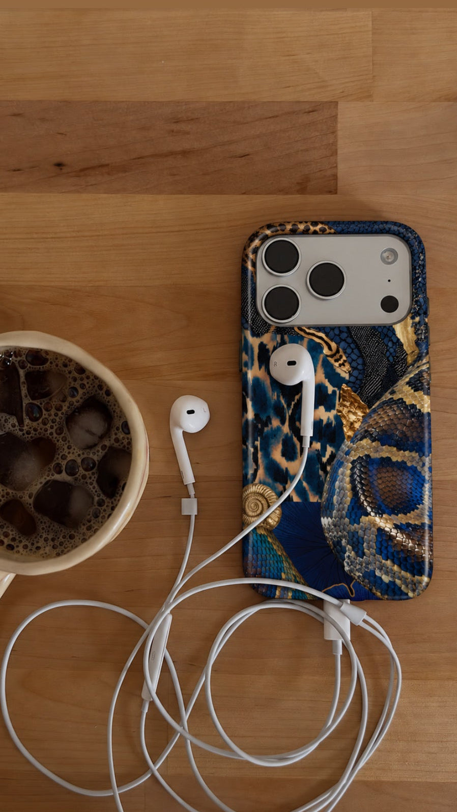Snake Skin Print Phone Case
