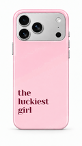 Luckiest Girl Phone Case Pink