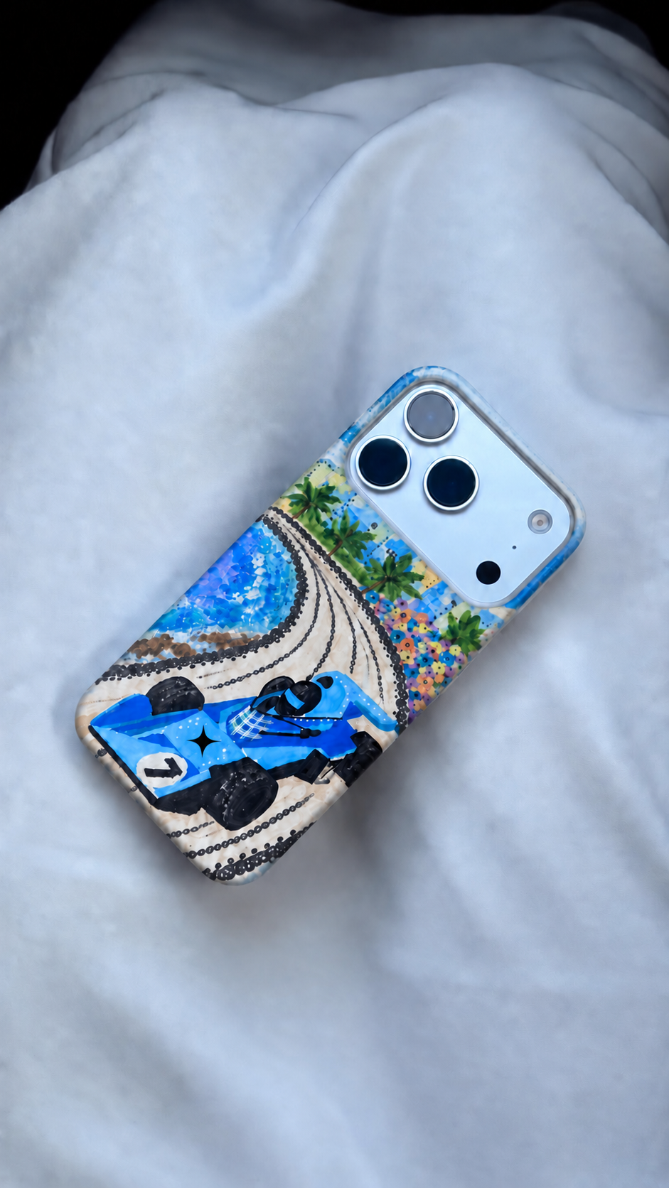 Racetrack Phone Case Blue