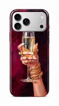 Deep Red Champagne Phone Case