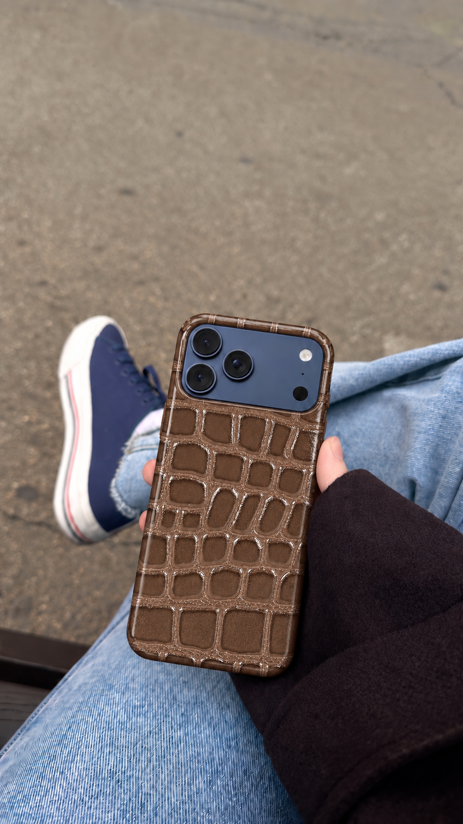 Warm Beige Brick Phone Case