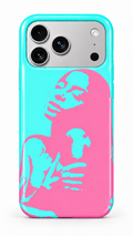 Teal and Pink Woman Phone Case