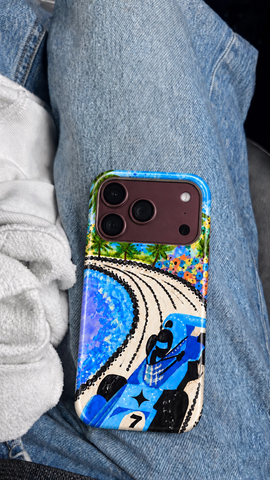 Racetrack Phone Case Blue