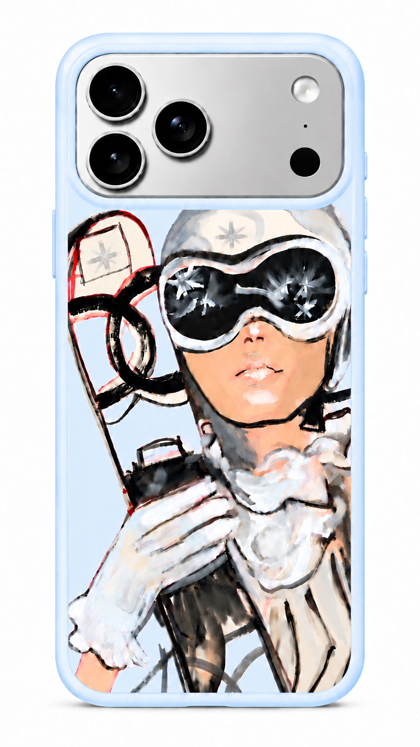 Après-ski Phone Case Light Blue