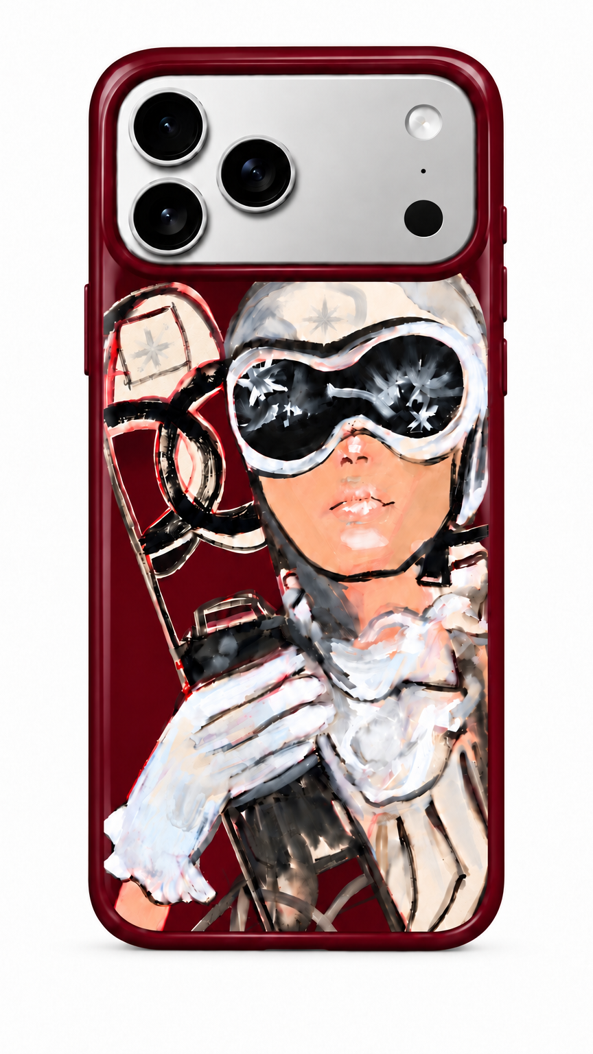 Après-ski Phone Case Burgundy