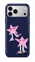 Navy Pink Star Phone Case