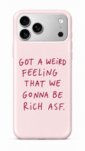 RICH ASF Phone Case Baby Pink