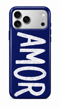 AMOR Phone Case Navy Blue