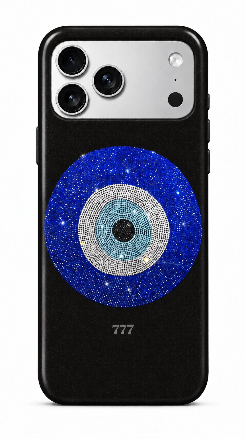 777 Evil Eye Phone Case Black